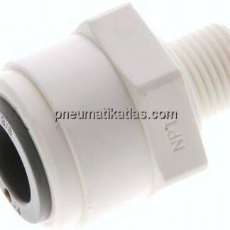Gerader Steckanschluss NPT 1/8"-3/8" (9,52 mm), IQS-LE (EPDM-Dichtung)