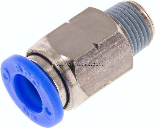 Gerader Steckanschluss NPT 1/8"-5/16" (7,94 mm), IQS-Inch