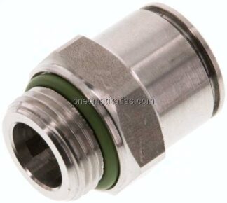 Gerader Steckanschluss G 3/8"-12mm, IQS-Edelstahl