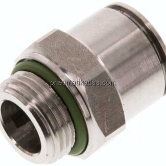 Gerader Steckanschluss G 3/8"-12mm, IQS-Edelstahl