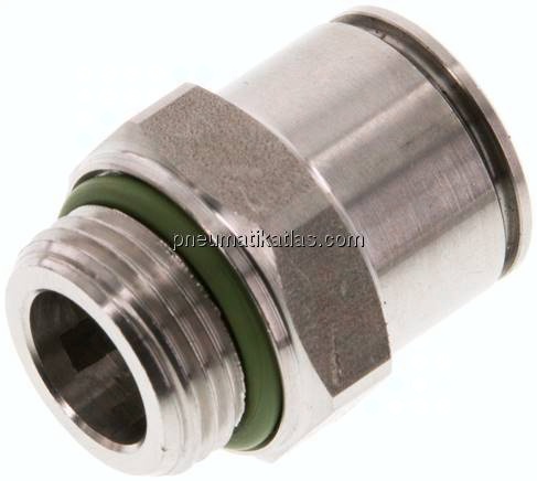 Gerader Steckanschluss G 3/8"-12mm, IQS-Edelstahl