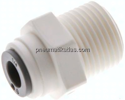 Gerader Steckanschluss R 3/8"-1/4" (6,35 mm), IQS-LE (EPDM-Dichtung)
