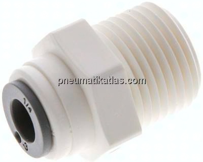 Gerader Steckanschluss NPT 3/8"-1/4" (6,35 mm), IQS-LE (EPDM-Dichtung)