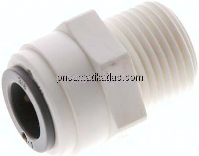 Gerader Steckanschluss NPT 3/8"-3/8" (9,52 mm), IQS-LE (EPDM-Dichtung)