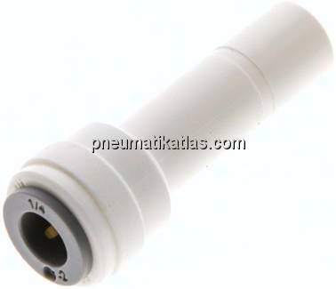 Reduzierung Stecknippel 3/8" (9,52 mm) x Schlauch 1/4" (6,35 mm), IQS-LE (EPDM-Dichtung)