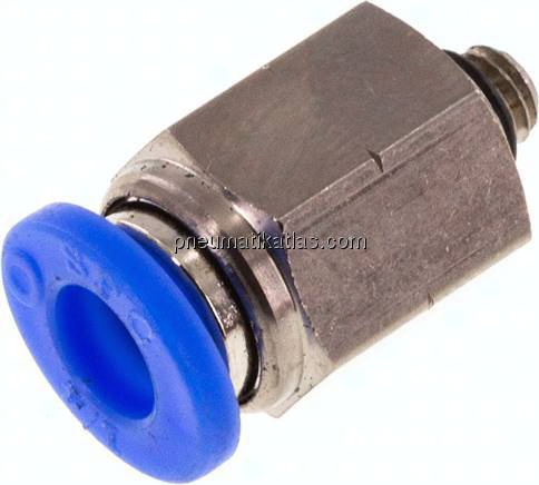 Gerader Steckanschluss UNF 10-32-1/4" (6,35 mm), IQS-Inch
