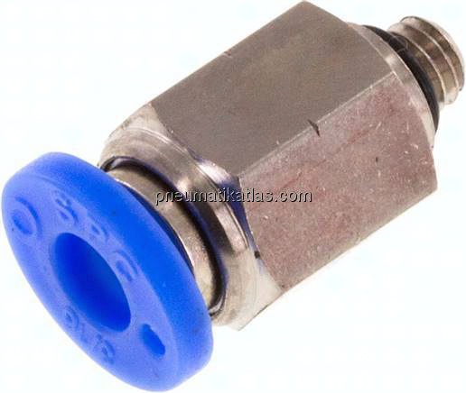 Gerader Steckanschluss UNF 10-32-3/16" (4,76 mm), IQS-Inch