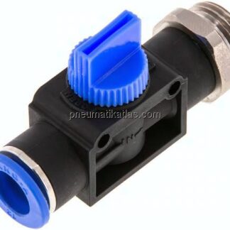 3/2-Wege-Absperrventil R 1/2"-10mm, Gewindeseite entlüftend