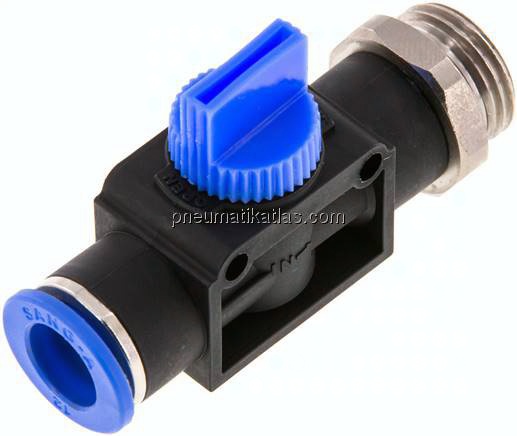 3/2-Wege-Absperrventil R 1/2"-10mm, Gewindeseite entlüftend