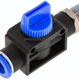 3/2-Wege-Absperrventil R 1/4"-10mm, Gewindeseite entlüftend