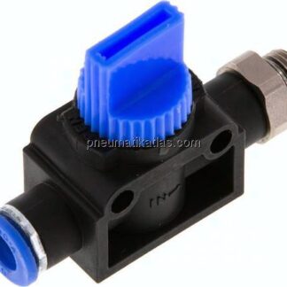 3/2-Wege-Absperrventil G 1/8"-6mm, Gewindeseite entlüftend