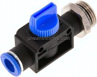 3/2-Wege-Absperrventil R 3/8"-10mm, Gewindeseite entlüftend