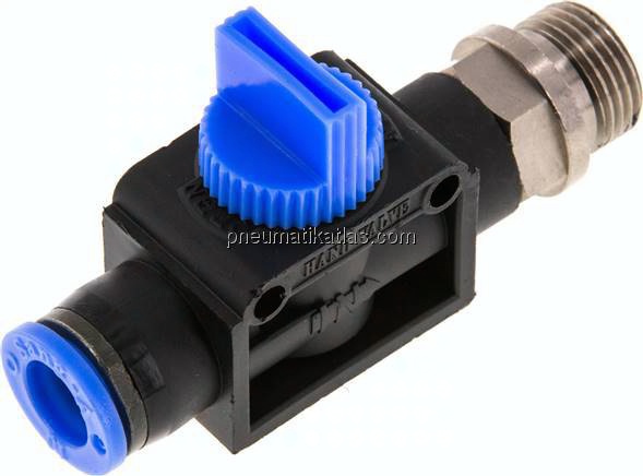 3/2-Wege-Absperrventil G 3/8"-10mm, Gewindeseite entlüftend