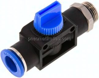 3/2-Wege-Absperrventil G 3/8"-12mm, Gewindeseite entlüftend
