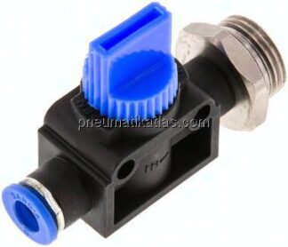 3/2-Wege-Absperrventil G 3/8"-6mm, Gewindeseite entlüftend