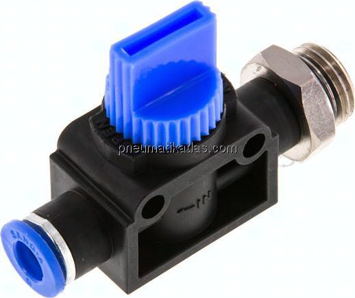 3/2-Wege-Absperrventil G 1/2"-10mm, Schlauchseite entlüftend