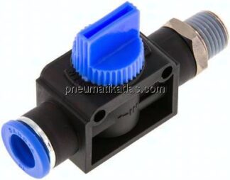 3/2-Wege-Absperrventil R 1/4"-10mm, Schlauchseite entlüftend