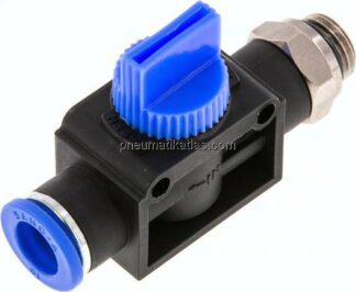 3/2-Wege-Absperrventil G 1/4"-10mm, Schlauchseite entlüftend