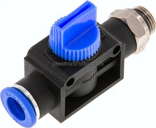 3/2-Wege-Absperrventil G 1/4"-10mm, Schlauchseite entlüftend