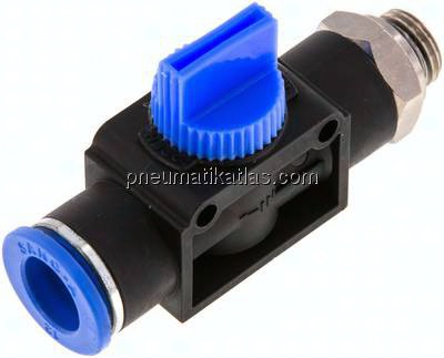 3/2-Wege-Absperrventil G 1/4"-12mm, Schlauchseite entlüftend