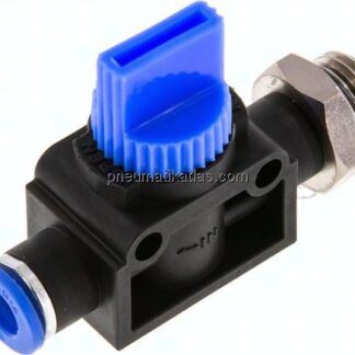 3/2-Wege-Absperrventil G 1/4"-6mm, Schlauchseite entlüftend