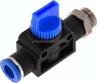 3/2-Wege-Absperrventil G 1/4"-8mm, Schlauchseite entlüftend