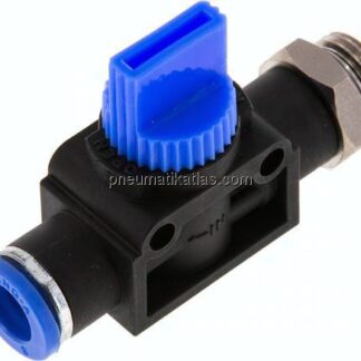 3/2-Wege-Absperrventil G 1/4"-8mm, Schlauchseite entlüftend