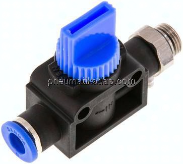 3/2-Wege-Absperrventil G 1/8"-6mm, Schlauchseite entlüftend
