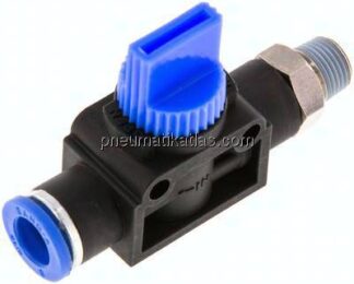 3/2-Wege-Absperrventil R 1/8"-8mm, Schlauchseite entlüftend