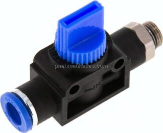 3/2-Wege-Absperrventil G 1/8"-8mm, Schlauchseite entlüftend