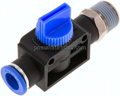 3/2-Wege-Absperrventil R 3/8"-10mm, Schlauchseite entlüftend