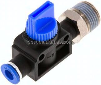 3/2-Wege-Absperrventil R 3/8"-6mm, Schlauchseite entlüftend
