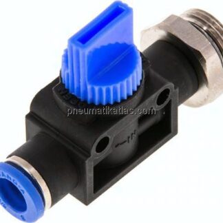 3/2-Wege-Absperrventil G 3/8"-8mm, Schlauchseite entlüftend