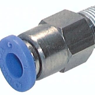 Steckanschluss, selbstabsperrend R 1/8"-8mm, IQS-Standard