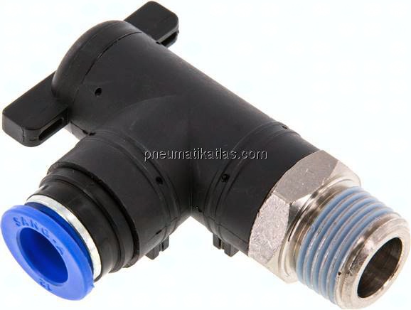 Winkel-Absperrhahn R 1/2"-12mm, IQS-Standard