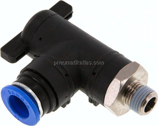 Winkel-Absperrhahn R 1/4"-12mm, IQS-Standard