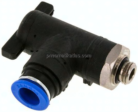 Winkel-Absperrhahn G 1/4"-12mm, IQS-Standard