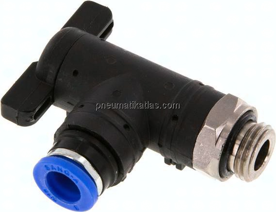 Winkel-Absperrhahn G 1/4"-8mm, IQS-Standard