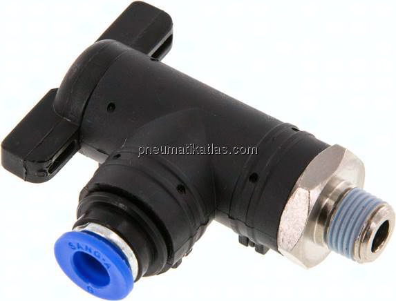 Winkel-Absperrhahn R 1/8"-6mm, IQS-Standard