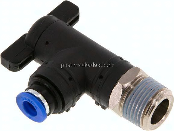 Winkel-Absperrhahn R 3/8"-6mm, IQS-Standard