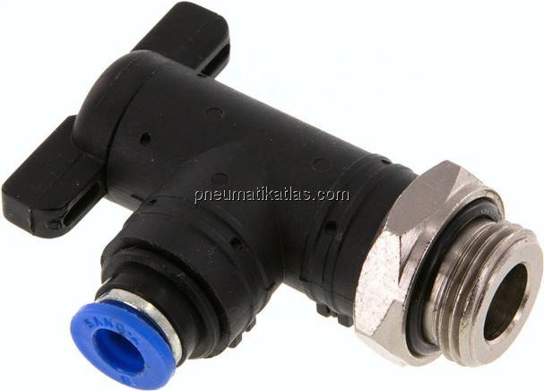 Winkel-Absperrhahn G 3/8"-6mm, IQS-Standard