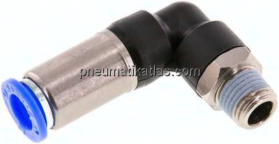 Winkel-Steckanschluss, selbstabsperrend R 1/4"-10mm