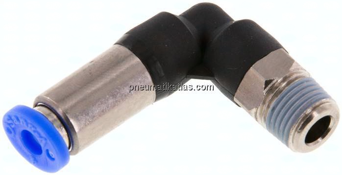 Winkel-Steckanschluss, selbstabsperrend R 1/8"-4mm