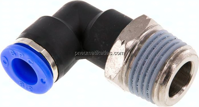 Winkel-Steckanschluss NPT 1/2"-3/8" (9,52 mm), IQS-Inch