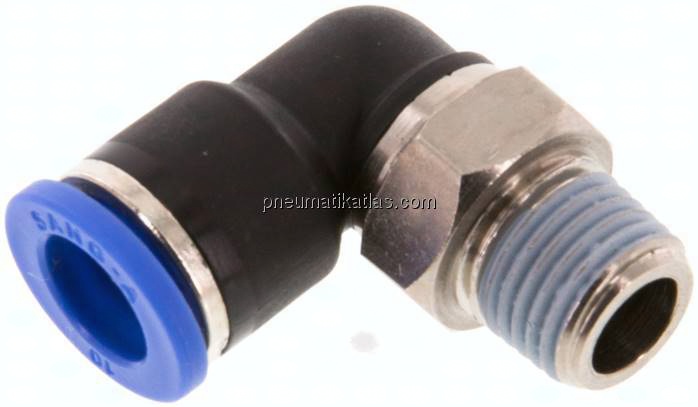 Winkel-Steckanschluss R 1/4"-10mm, IQS-Standard