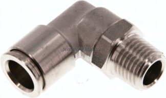 Winkel-Steckanschluss, pos. R 1/4"-10mm, IQS-Edelstahl