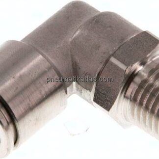Winkel-Steckanschluss, pos. R 1/4"-10mm, IQS-Edelstahl