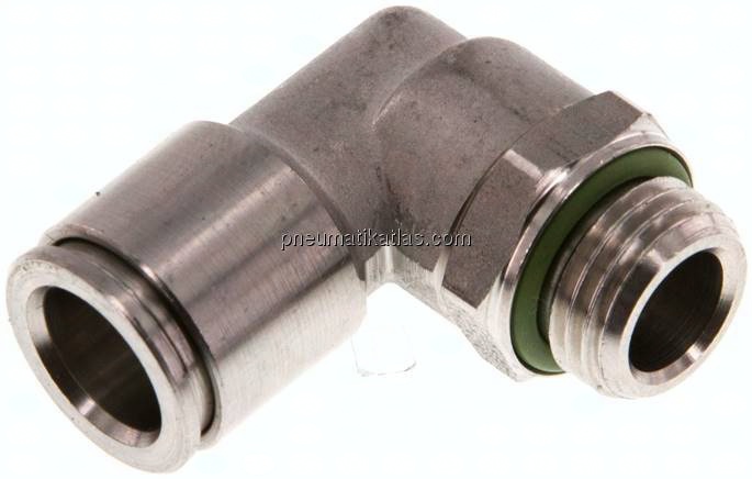 Winkel-Steckanschluss, pos. G 1/4"-10mm, IQS-Edelstahl