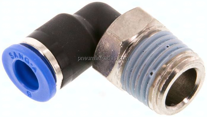Winkel-Steckanschluss R 1/4"-6mm, IQS-Standard