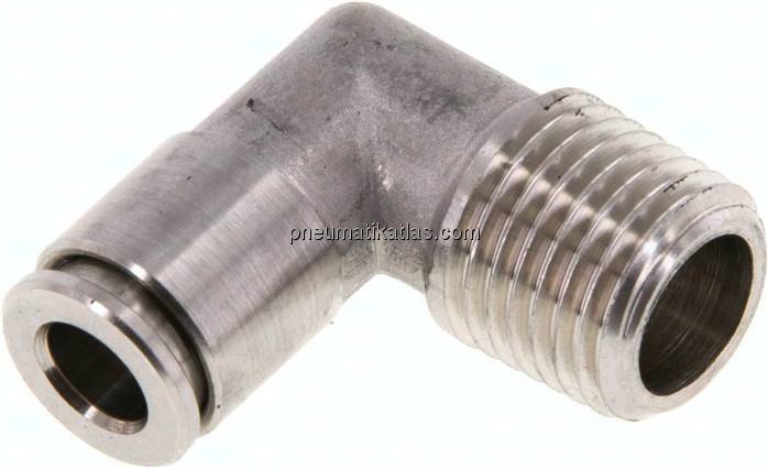 Winkel-Steckanschluss, festst. R 1/4"-6mm, IQS-Edelstahl